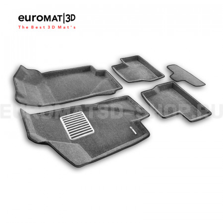 Текстильные 3D коврики Euromat3D Lux в салон для Lada Kalina (2004-) № EM3D-005310G Серые Текстильные 3D коврики Euromat3D Lux в салон для Lada Kalina (2004-) № EM3D-005310G Серые