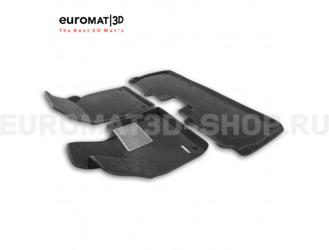 Текстильные 3D коврики Euromat3D Business в салон для Hongqi E-HS9 (2020-) № EMC3D-001481