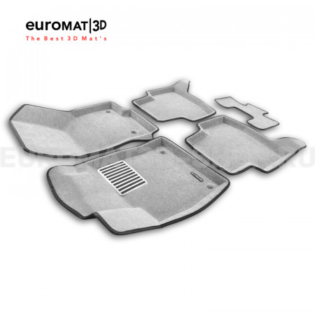 Текстильные 3D коврики Euromat3D Lux в салон для Skoda Octavia A7 (2013-2020) № EM3D-004507S Светло-серые Текстильные 3D коврики Euromat3D Lux в салон для Skoda Octavia A7 (2013-2020) № EM3D-004507S Светло-серые