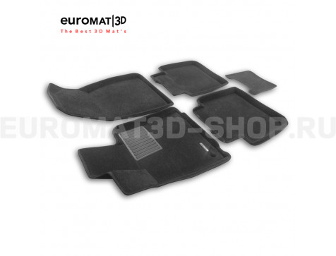 Текстильные 3D коврики Euromat3D Business в салон для Hongqi H5 (2022-) № EMC3D-001482