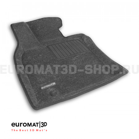 Текстильные 3D коврики Euromat3D Business в салон для Toyota Camry XV80 (2024-) № EMC3D-005112G Серые