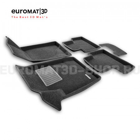 Текстильные 3D коврики Euromat3D Business в салон для Lada Niva Travel (2020-) № EMC3D-005312